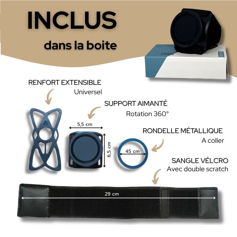 M-STRAP - Le bracelet magnétique nomade pour smartphone